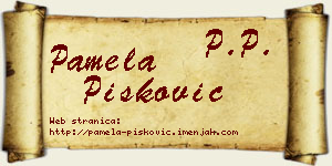 Pamela Pisković vizit kartica